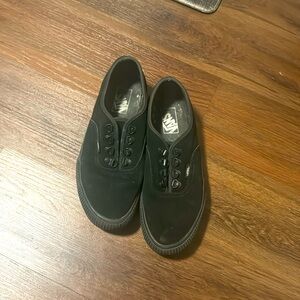 Van suede black size 9